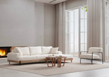 Corner sofa on the right ETI White