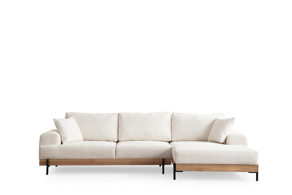 Corner sofa on the right ETI White