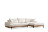 Corner sofa on the right ETI White