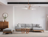 Corner sofa on the right Eti Gray