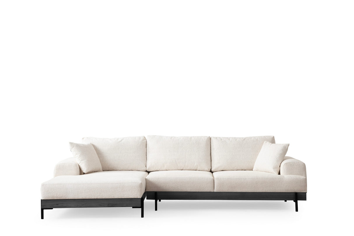 Corner sofa on the left eti white