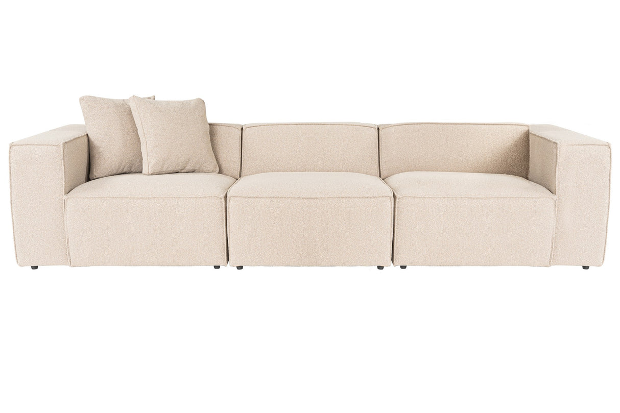 3-seater Bank Lora Peach