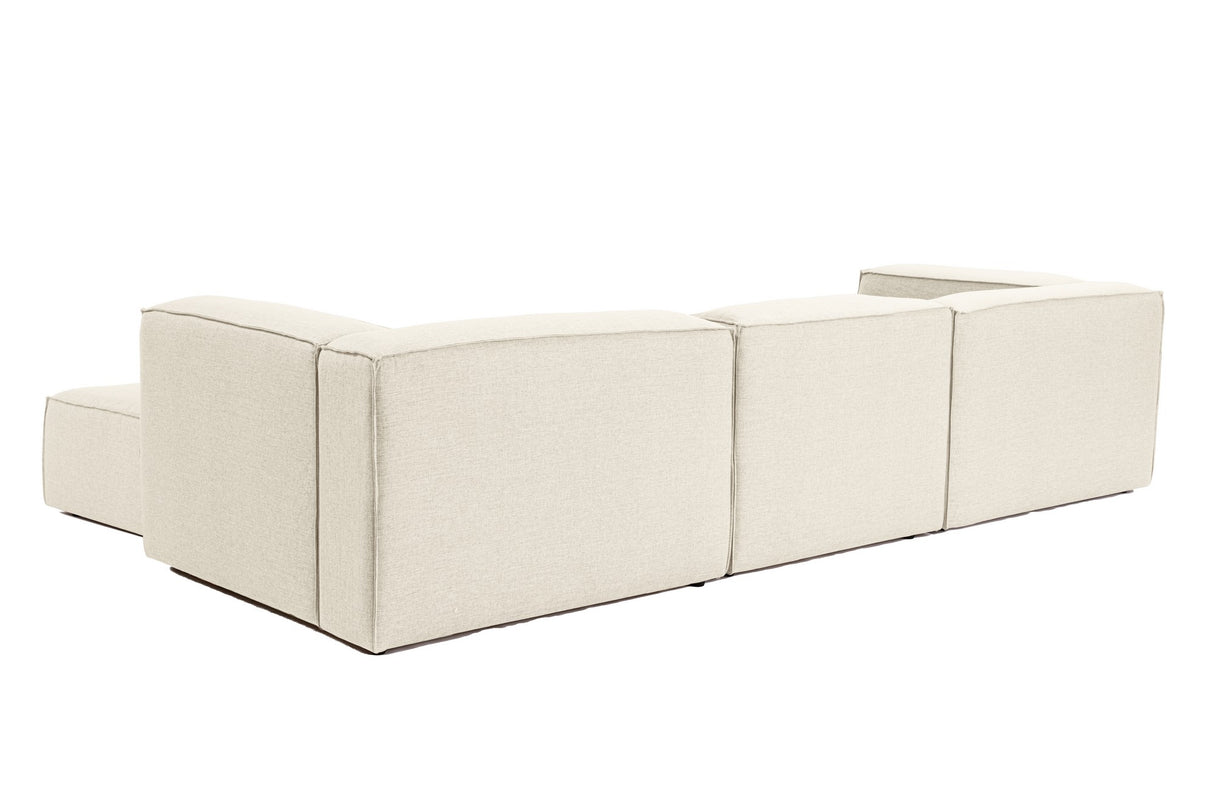 Modular Bank 3-seater with Hocker Fora ecru