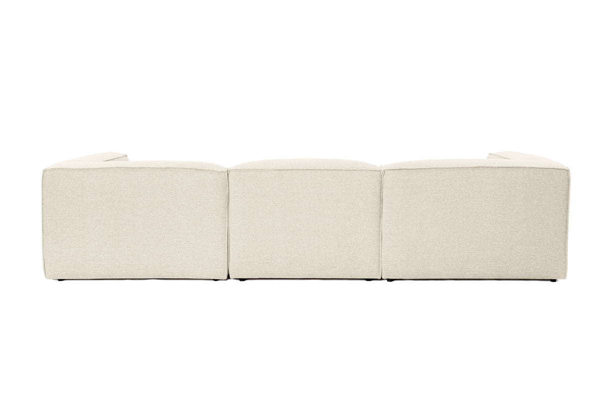 Modular Bank 3-seater with Hocker Fora ecru