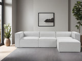 Modular Bank 3-seater with Hocker Fora Gray