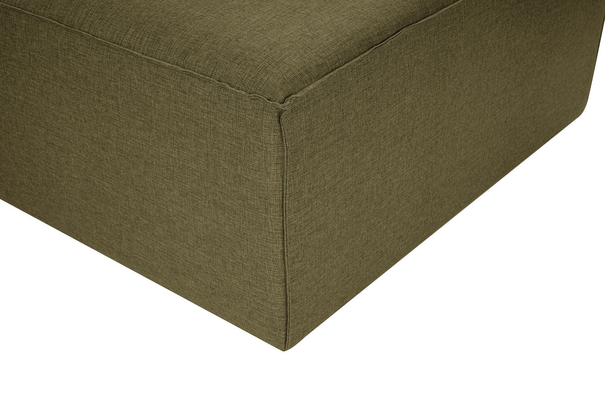 Modular Bank 3-seater with Hocker Fora Green