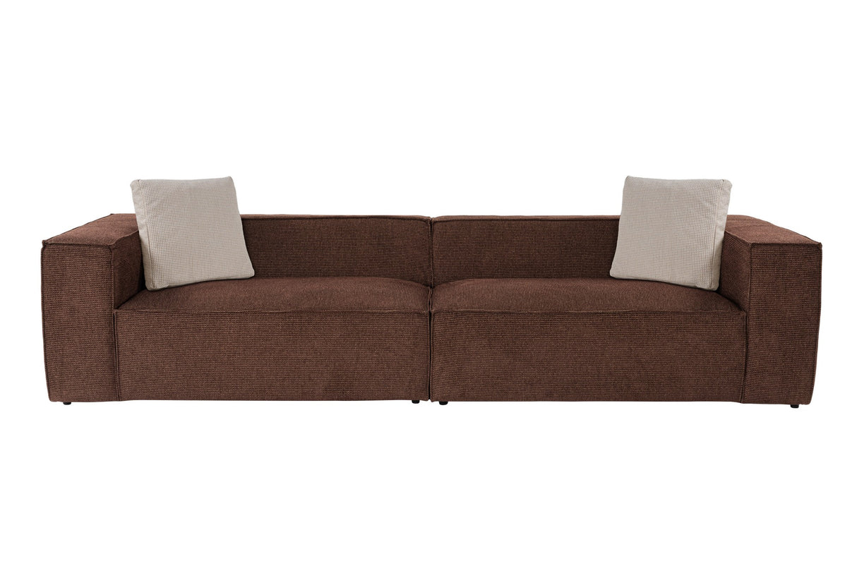 4-seater sofa lora brown