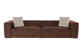 4-seater sofa lora brown