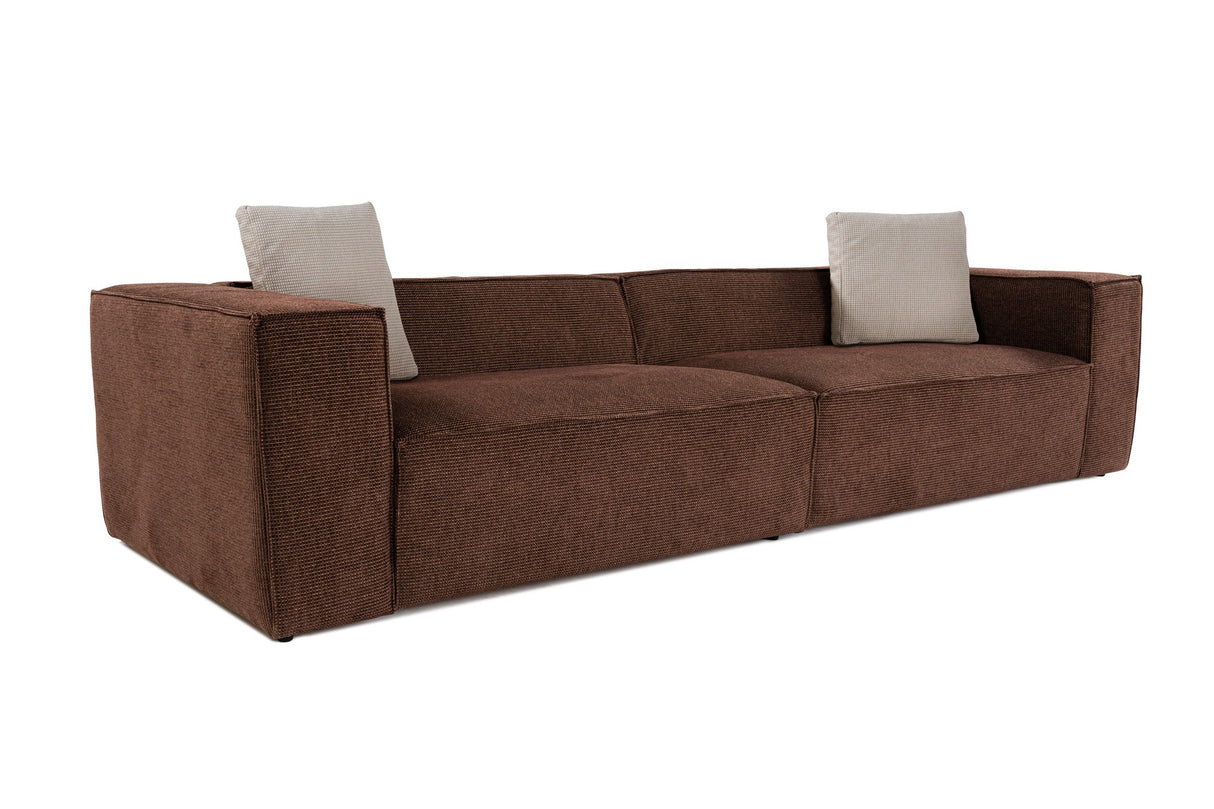 4-seater sofa lora brown