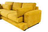 Corner sofa on the left river yellow