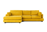 Corner sofa on the left river yellow