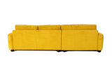 Corner sofa on the left river yellow