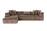 Corner sofa left Boston Gray