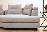 Corner sofa left padova light gray