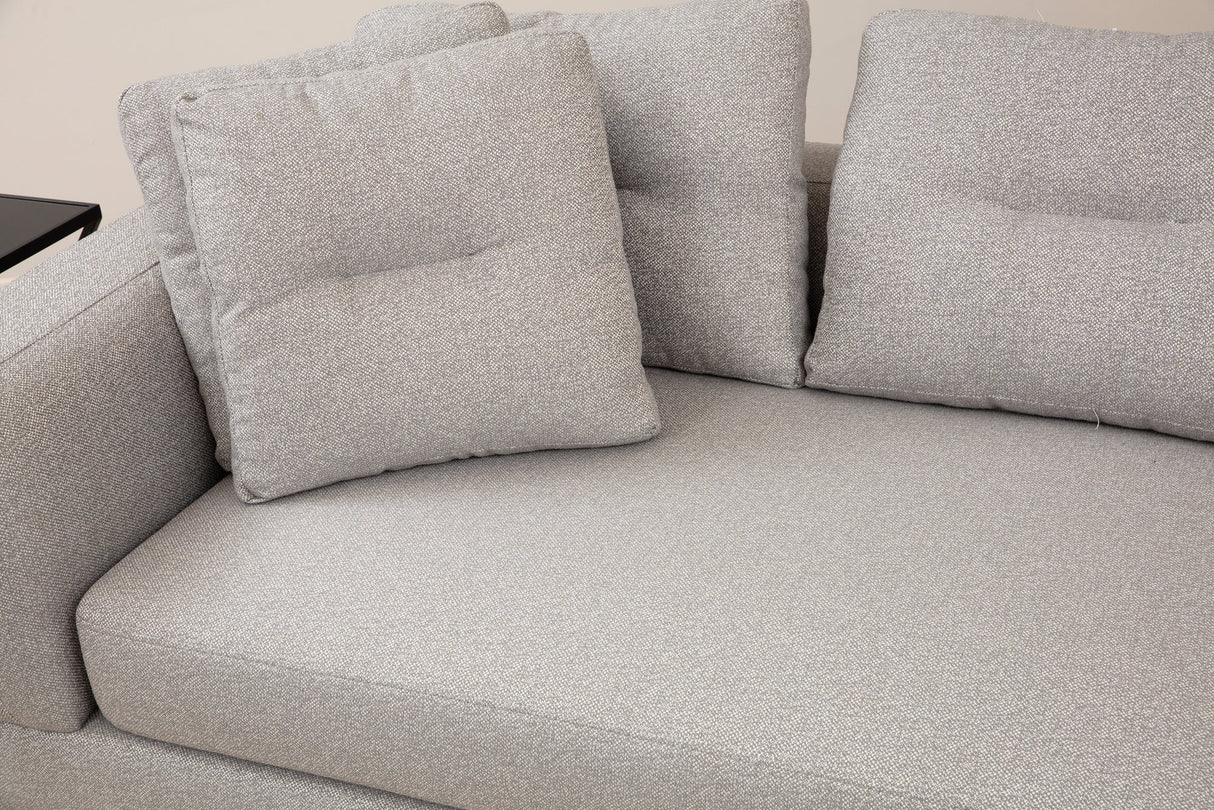 Corner sofa left padova light gray