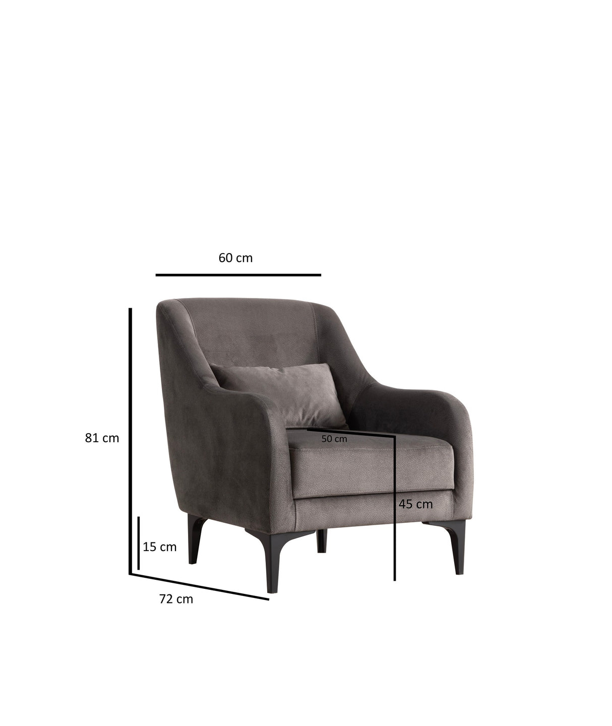 Armchair Astana Anthracite