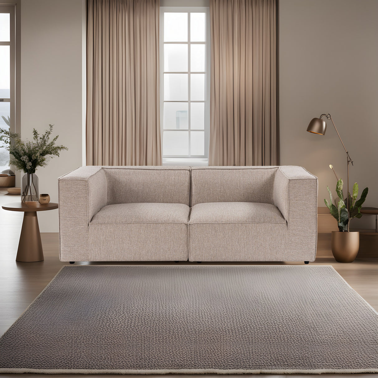 2-seater sofa sora sand beige