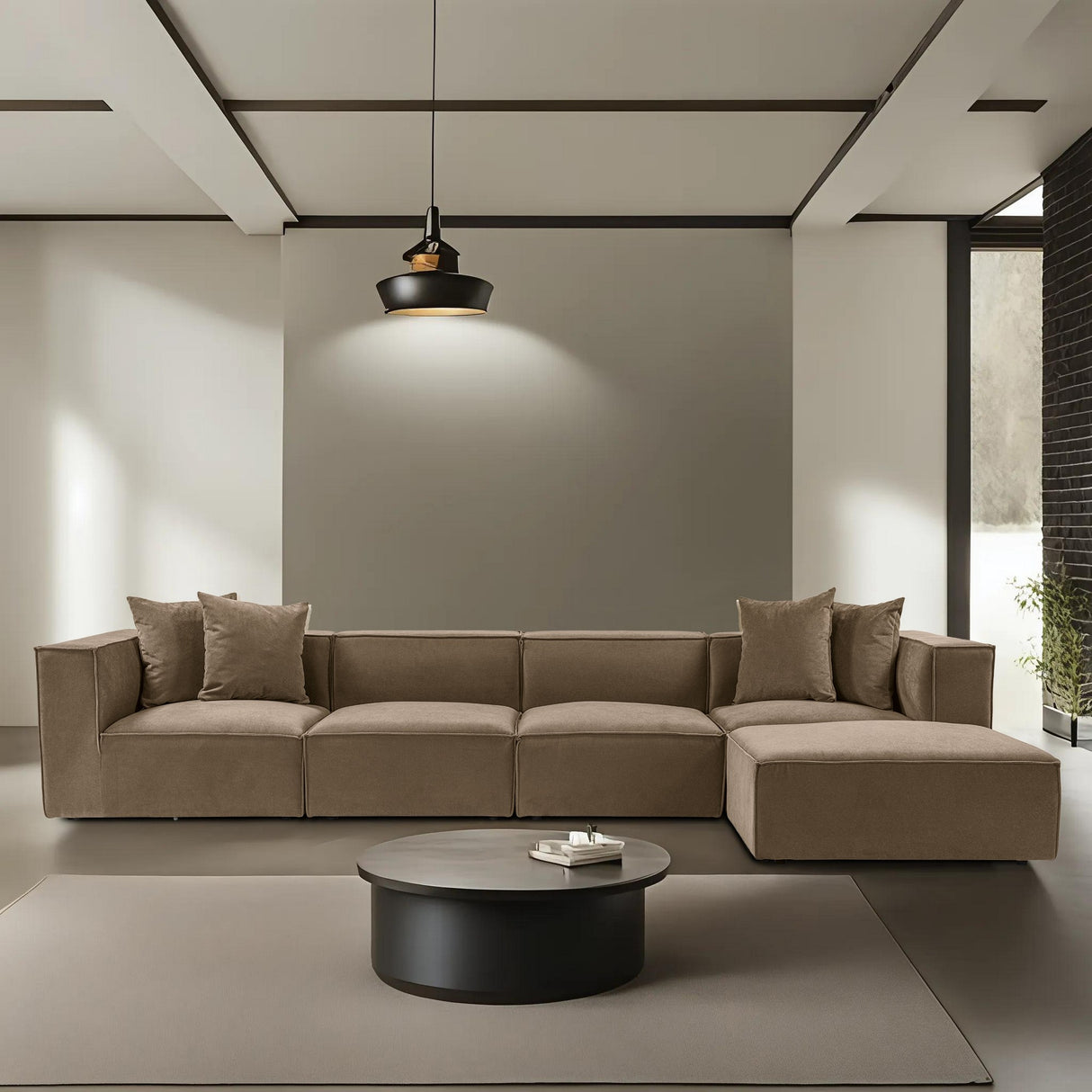 Corner sofa sora brown