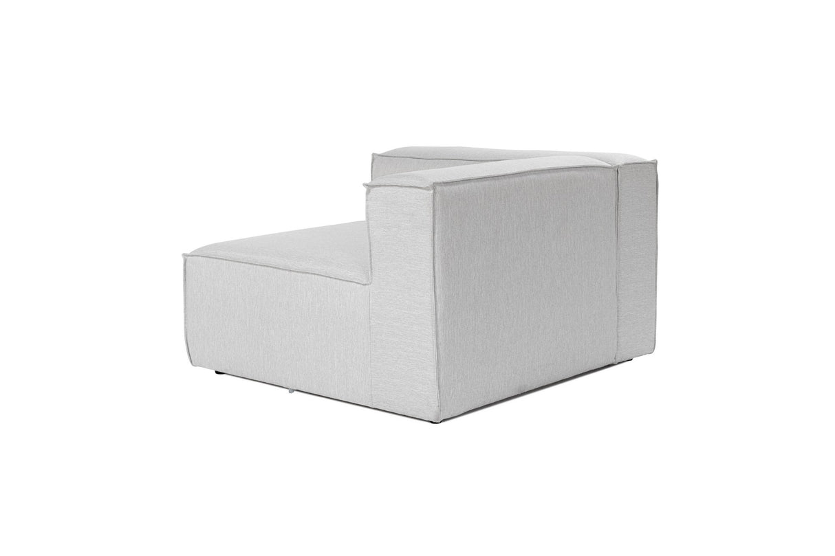 Corner Element Left Modular Bank Fora Light gray