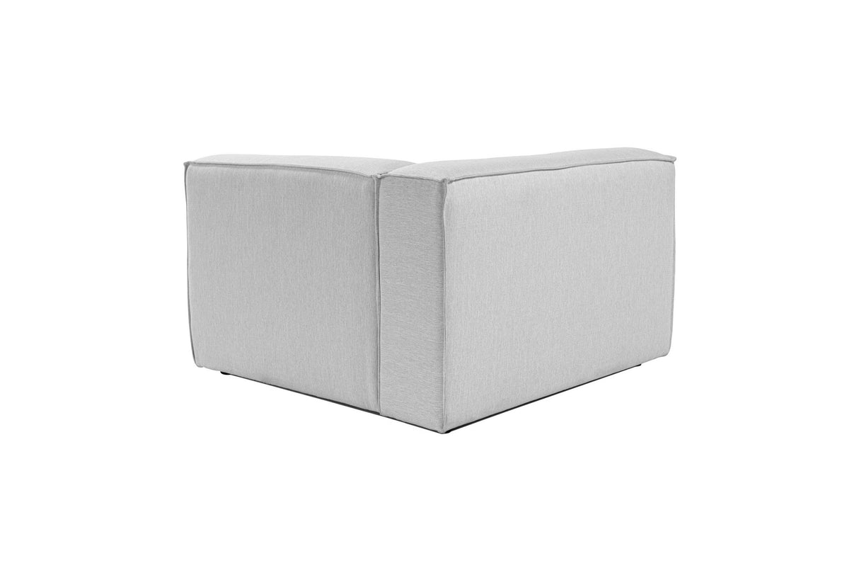 Corner Element Left Modular Bank Fora Light gray