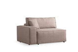 Corner sofa with sleep function on the right Pirlo Bruin