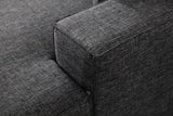 Corner sofa with sleeping function on the right Pirlo dark gray