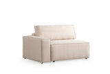 Corner sofa with sleeping function on the right Pirlo ecru