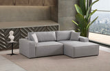 Corner sofa with sleeping function on the right Pirlo Light Gray