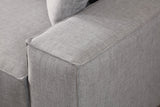 Corner sofa with sleeping function on the left Pirlo light gray