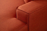 Corner sofa with sleep function on the right Pirlo Orange