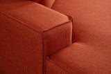 Corner sofa with sleeping function on the left Pirlo Orange