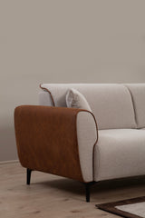 3-seater sofa bed Aren Beige Cinnamon