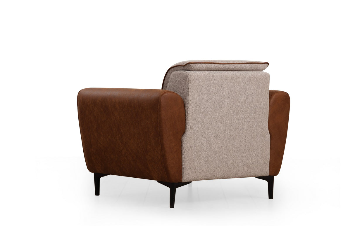 Armchair ear beige cinnamon