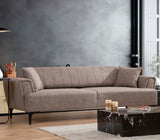 3-seater sofa bed Hamlet light brown