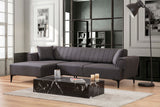 Corner sofa with sleeping function on the left Hamlet Dark Gray