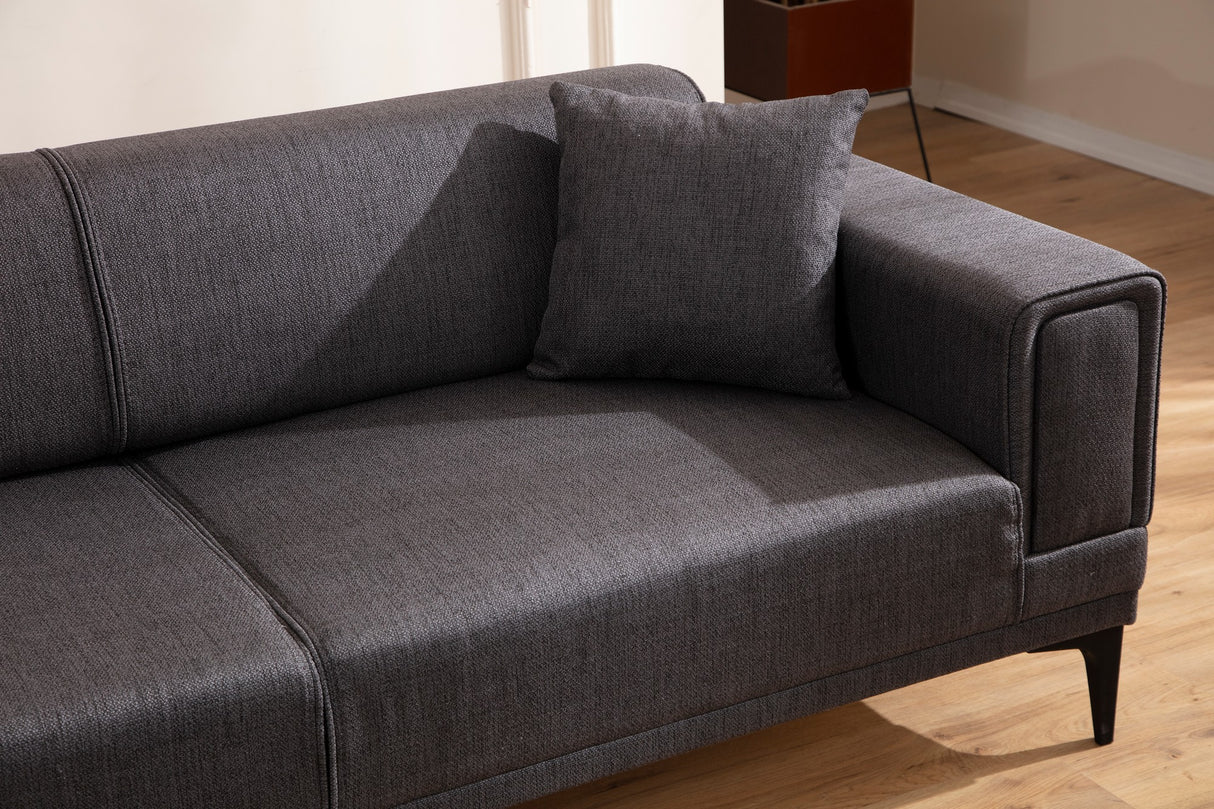 2-seater sofa horizon dark gray