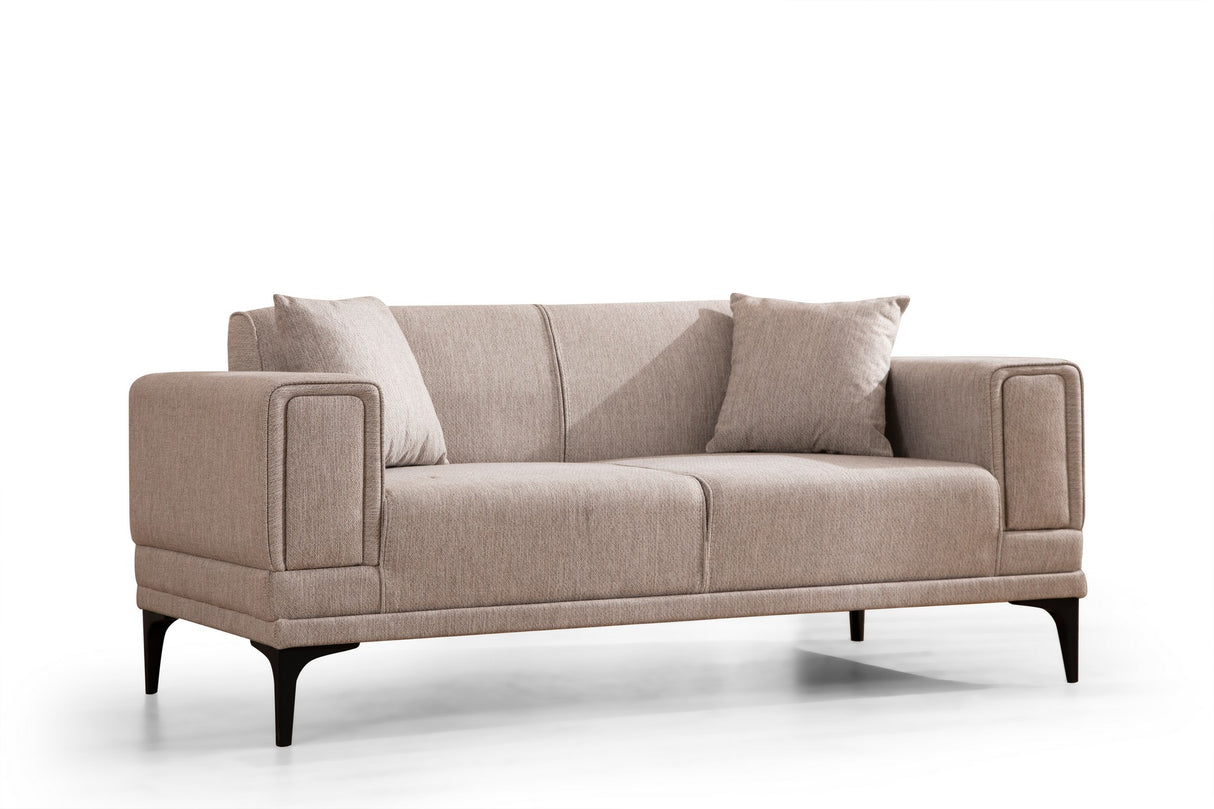 2-seater sofa horizon light brown