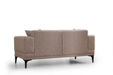 2-seater sofa horizon light brown