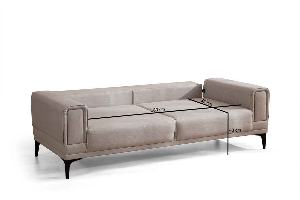 3-seater sofa bed Horizon ecru