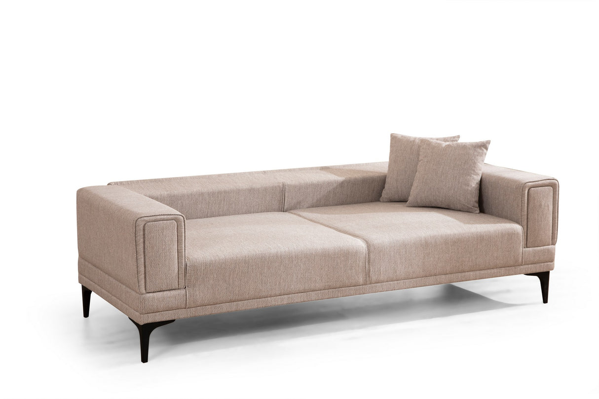 3-seater sofa bed Horizon light brown