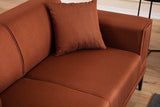 3-seater sofa bed Horizon tile red