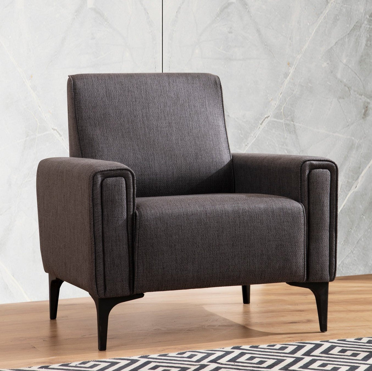 Armchair horizon dark gray