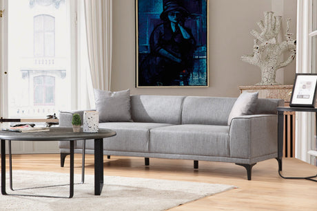 3-seater sofa petra light gray