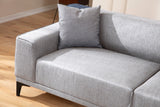 3-seater sofa petra light gray