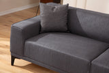 3-seater Bank Petra Anthracite