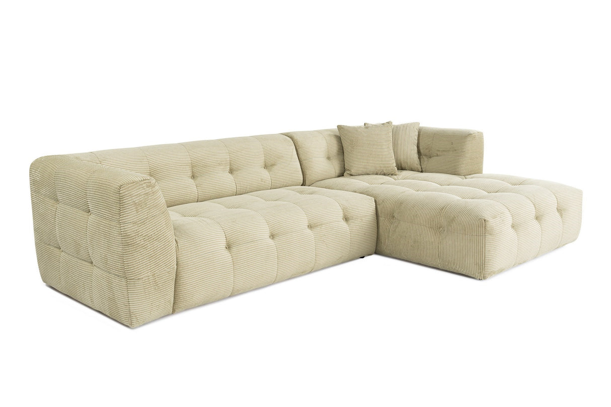 Corner sofa right cady green