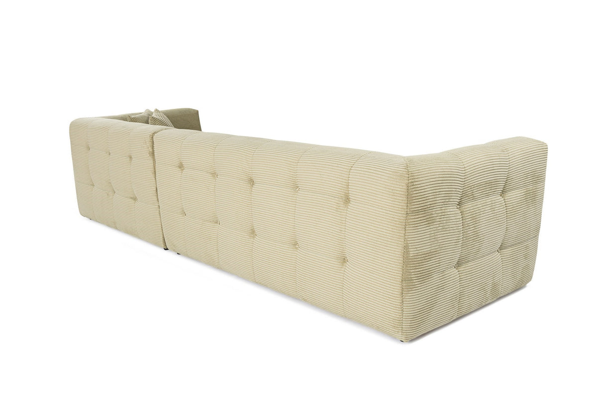 Corner sofa right cady green