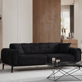 3-seater sofa bed Athena Black