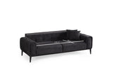 3-seater sofa bed Athena Black