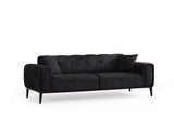 3-seater sofa bed Athena Black